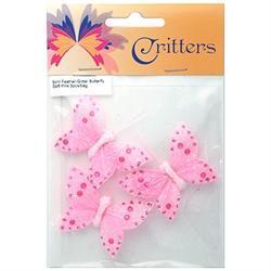 5cm Feather Glitter Butterfly (available in 6 colours)